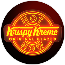Krispy Kreme Original Glazed® Hot off the Line when the Hot Light is on!